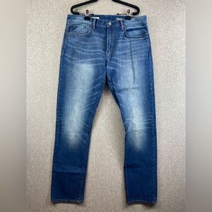 Gap standard taper jeans mens 35x34 factory fade cotton
